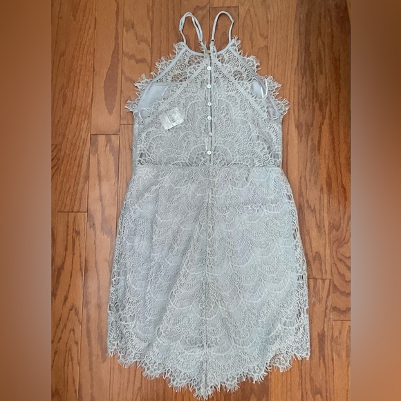 Free People Intimately Racerback Dusk Lace Mini Dress Size Large - Picture 6 of 15